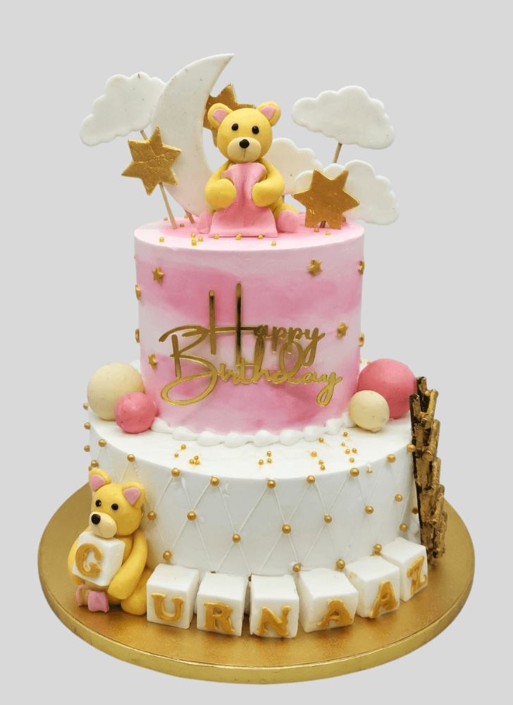 Dazzling Teddy Cake