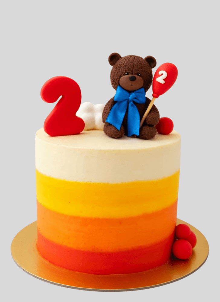 Delicate Teddy Cake