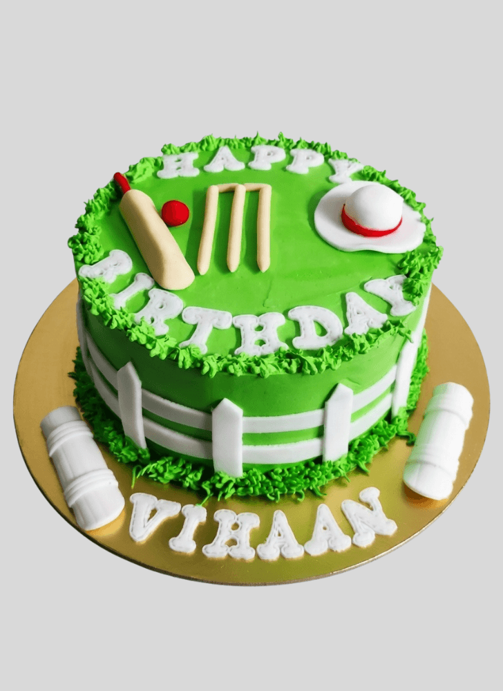Exquisite Cricket Cake