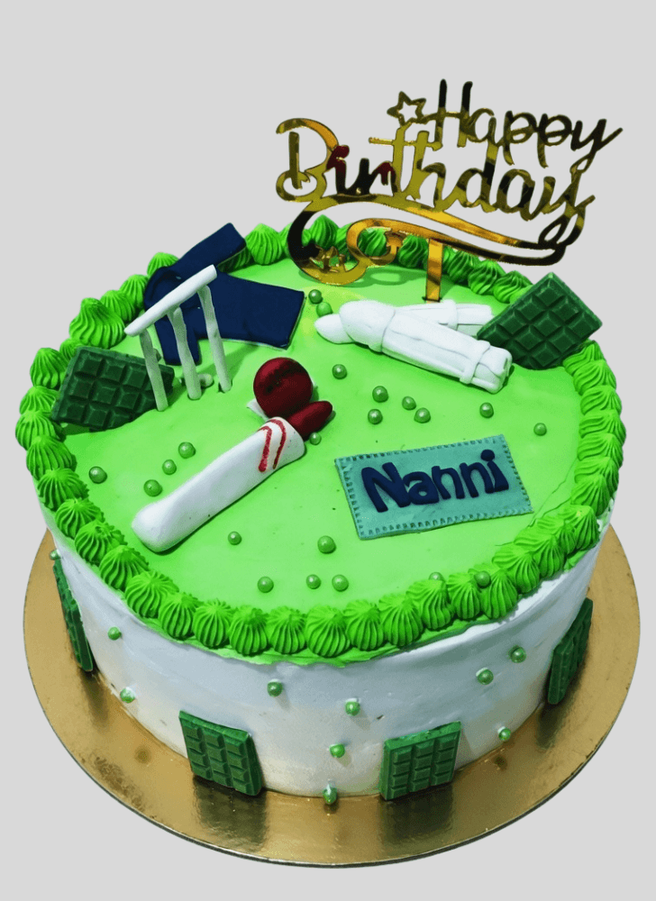 Inviting Cricket Cake