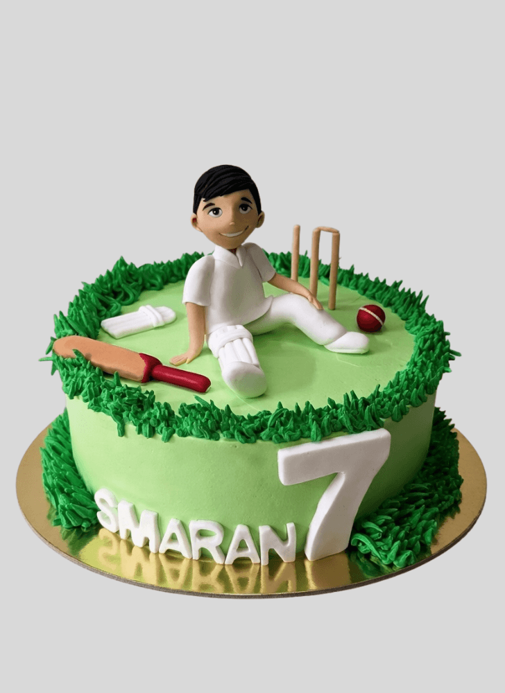 Wonderful Cricket Cake Design