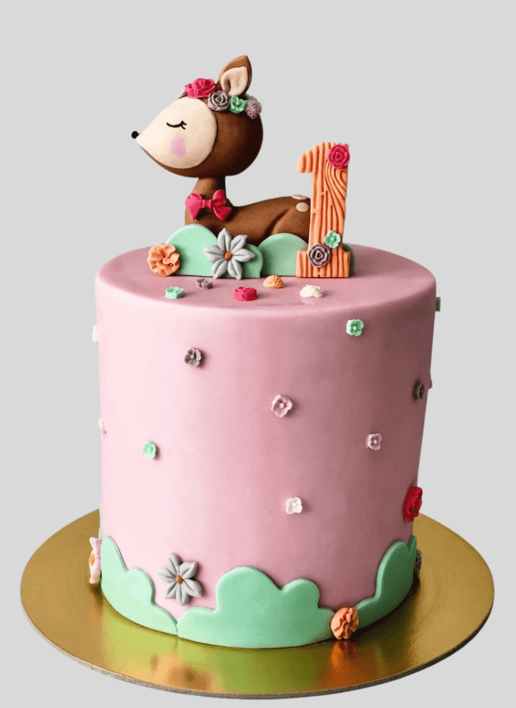 Classy Fawn Cake