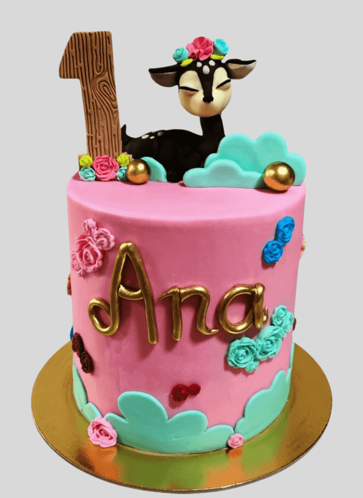 Cute Fawn Cake