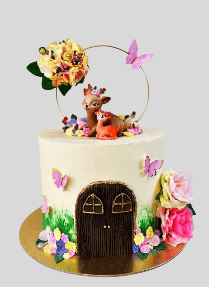 Delicate Fawn Cake
