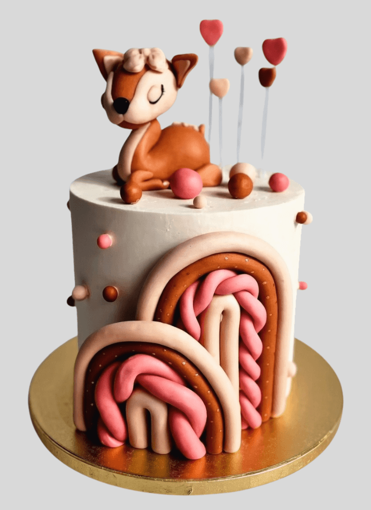Delightful Fawn Cake