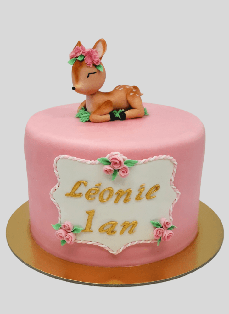 Elegant Fawn Cake