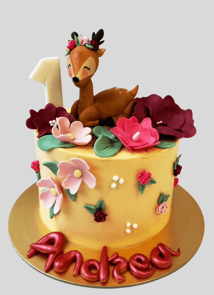 Enthralling Fawn Cake