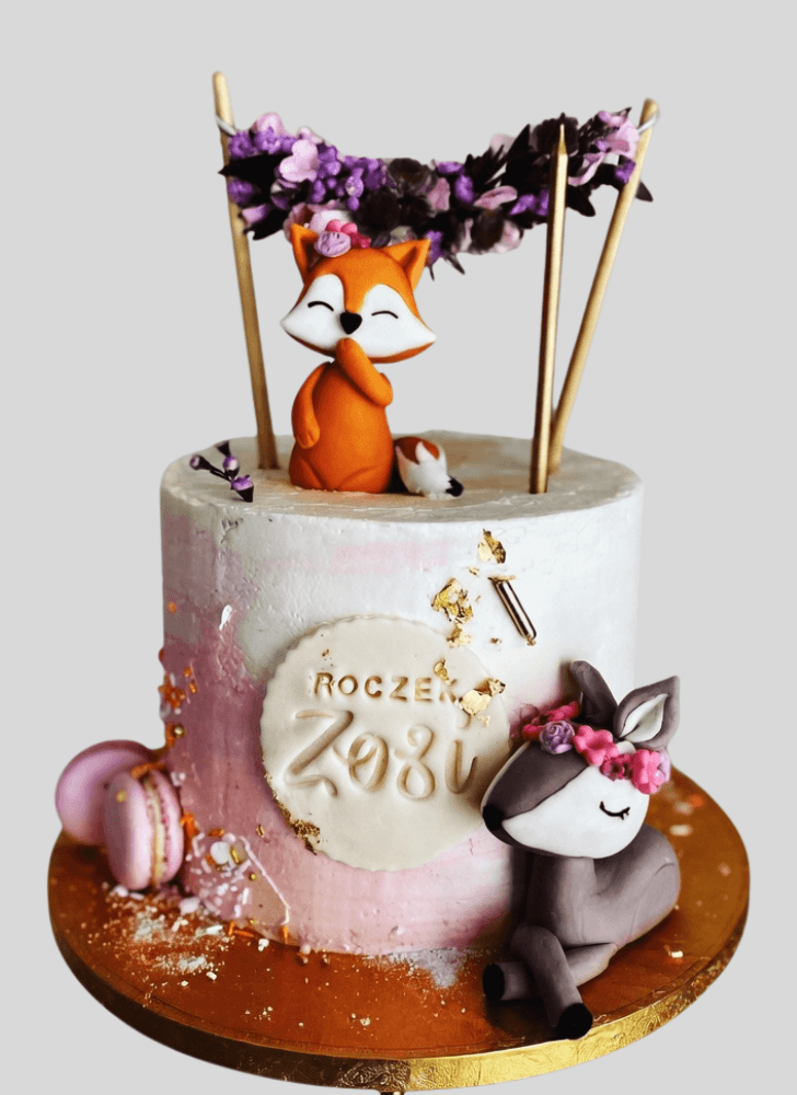 Inviting Fawn Cake
