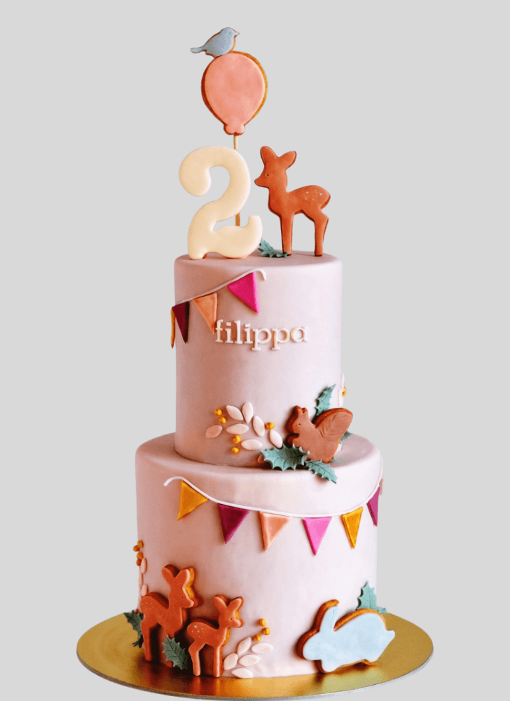 Lovely Fawn Cake Design