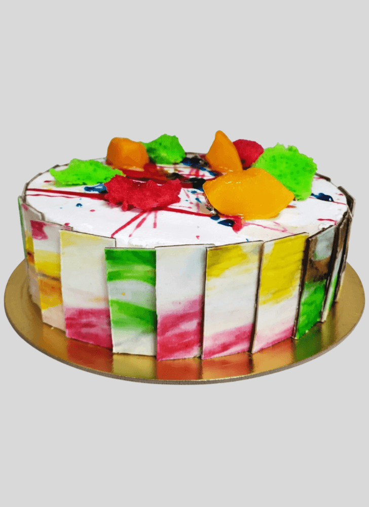 Angelic Holi Cake