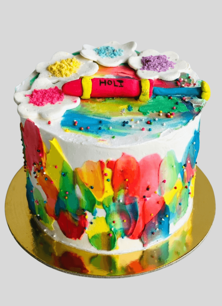 Appealing Holi Cake