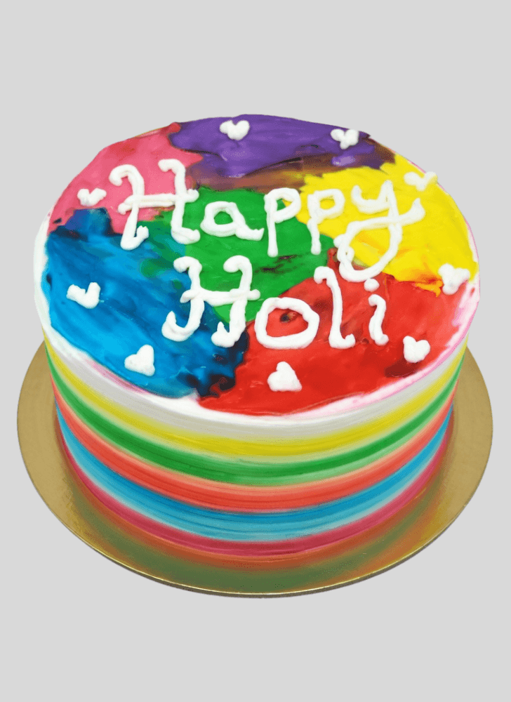 Comely Holi Cake
