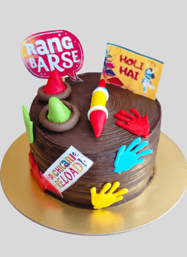 Elegant Holi Cake