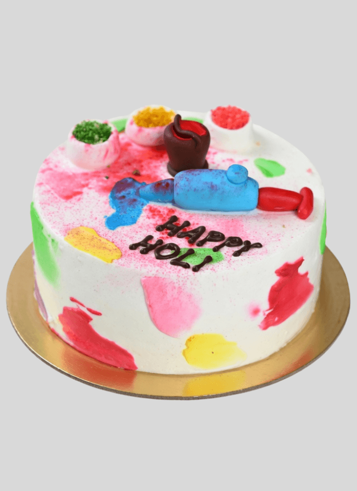 Fascinating Holi Cake