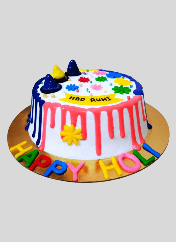 Good Looking Holi Cake