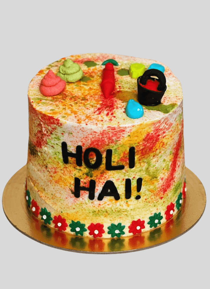 Graceful Holi Cake
