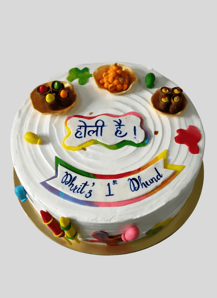 Handsome Holi Cake