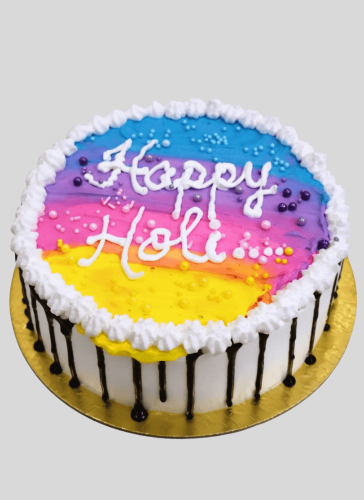 Pleasing Holi Cake