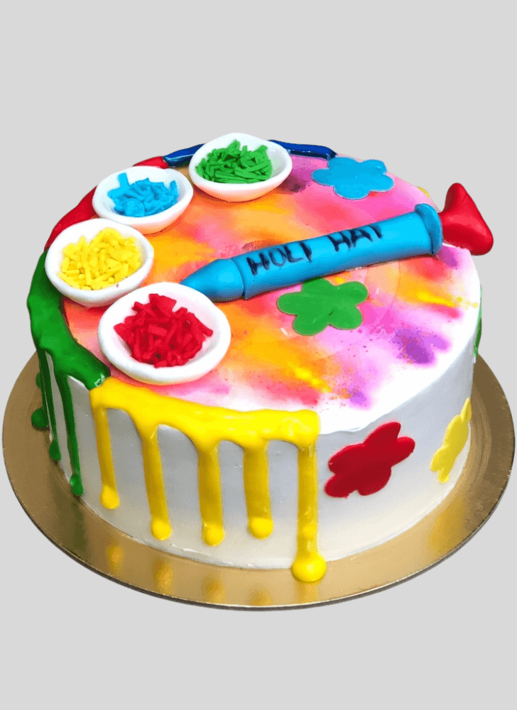 Pretty Holi Cake