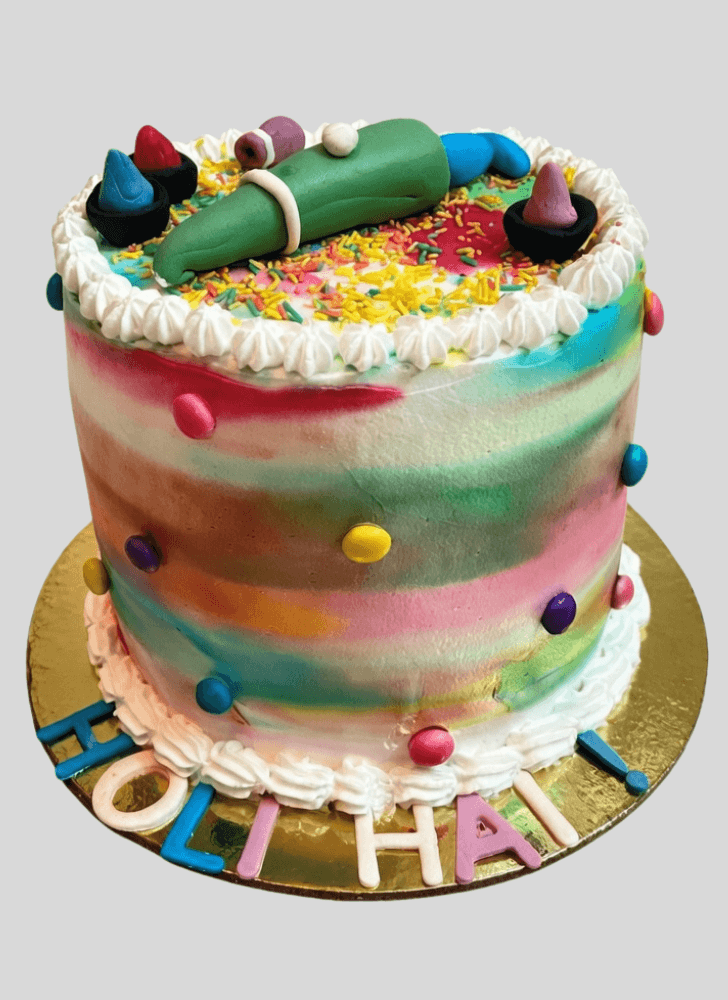 Refined Holi Cake