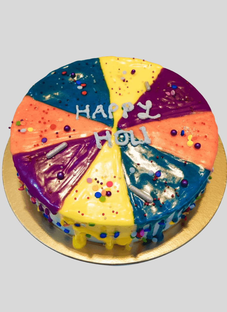Resplendent Holi Cake
