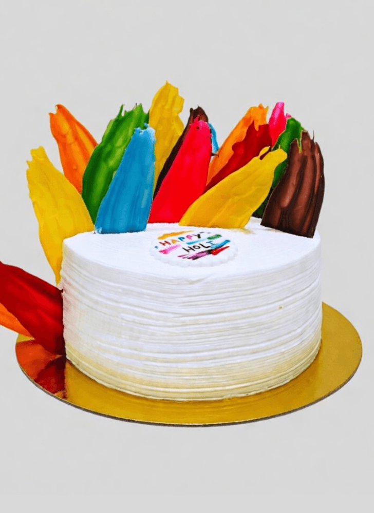 Wonderful Holi Cake Design