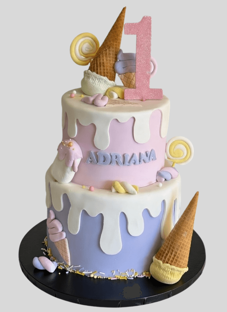 Pretty Ice Cream Cake
