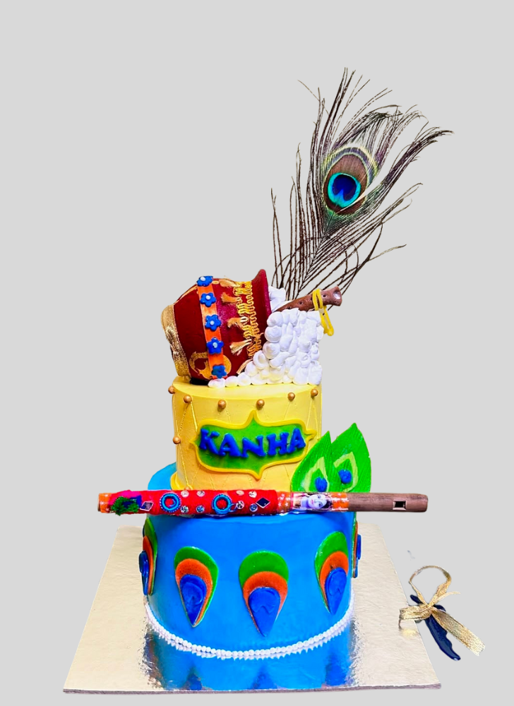 Elegant Krishna Cake