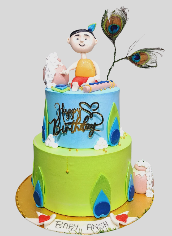 Lovely Krishna Cake Design