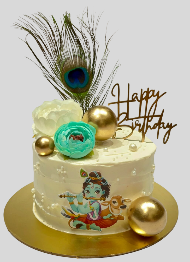 Pretty Krishna Cake