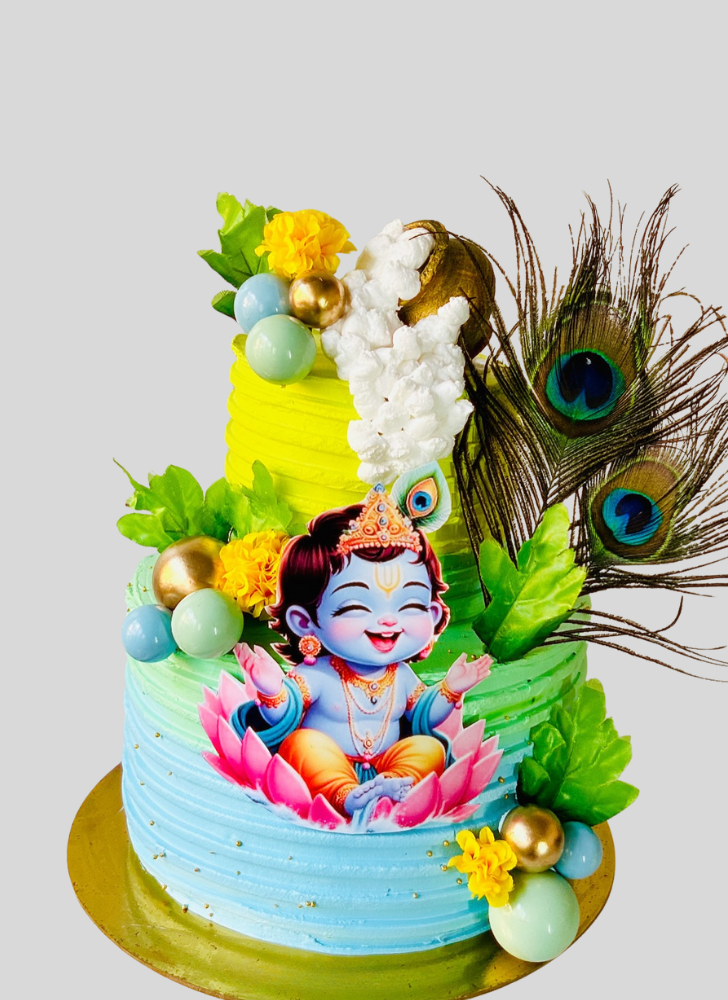 Wonderful Krishna Cake Design
