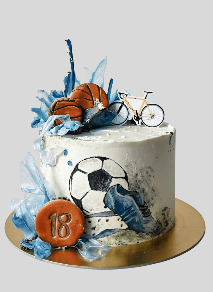 Comely Sports Cake