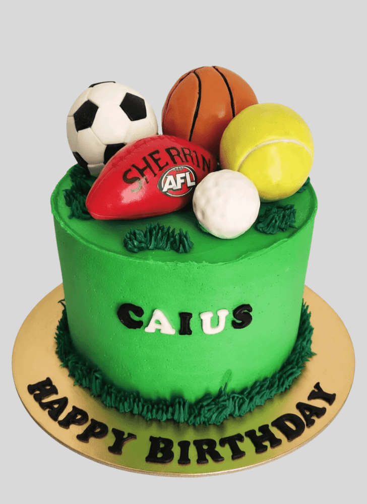 Resplendent Sports Cake
