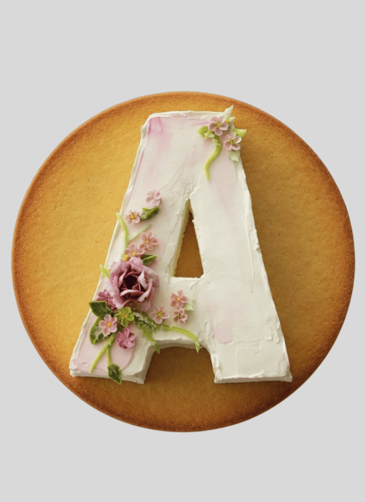 Adorable A Alphabet Cake