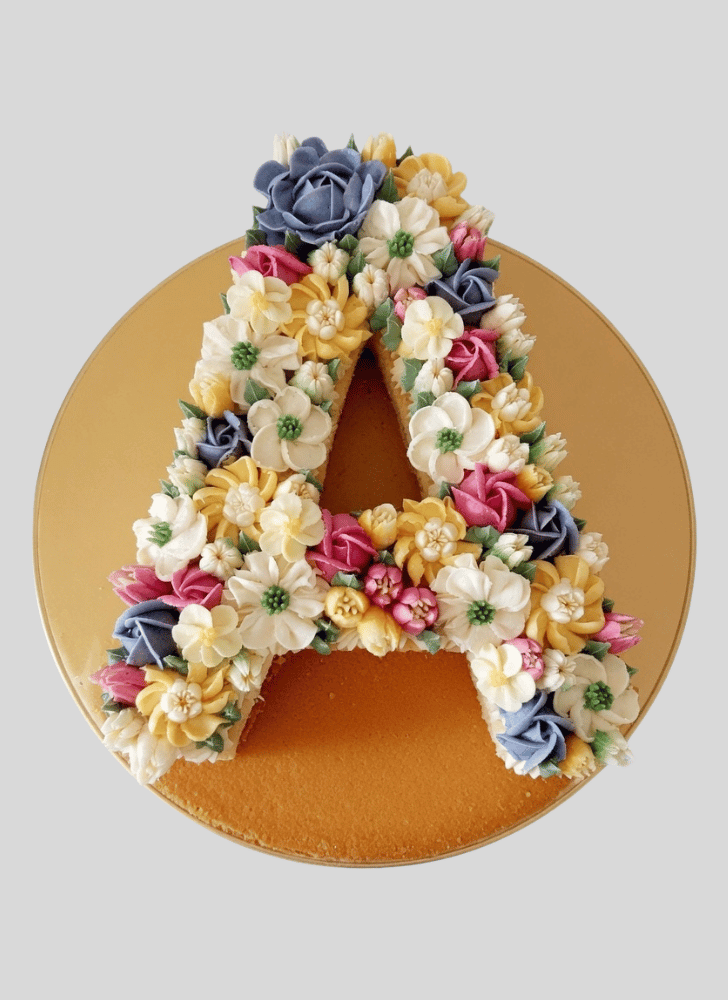 Bewitching A Alphabet Cake