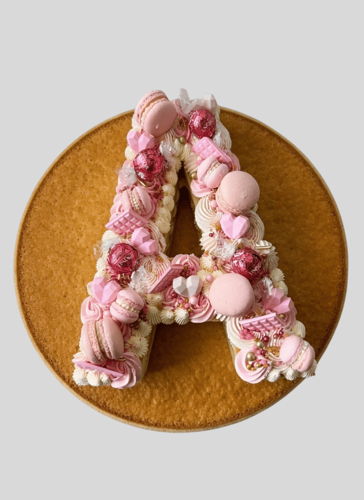 Captivating A Alphabet Cake