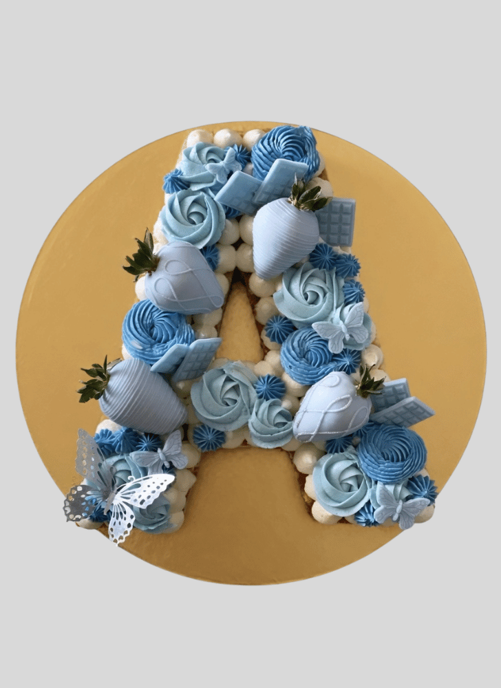 Comely A Alphabet Cake