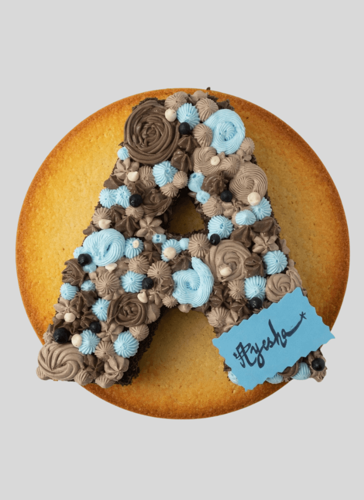 Delightful A Alphabet Cake