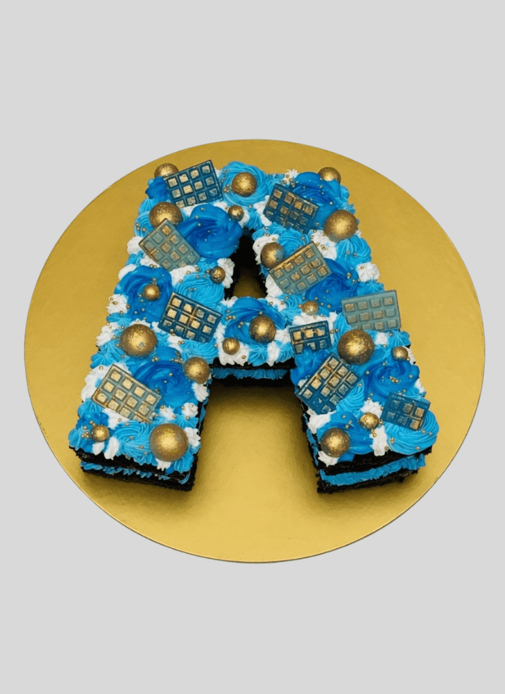 Enthralling A Alphabet Cake