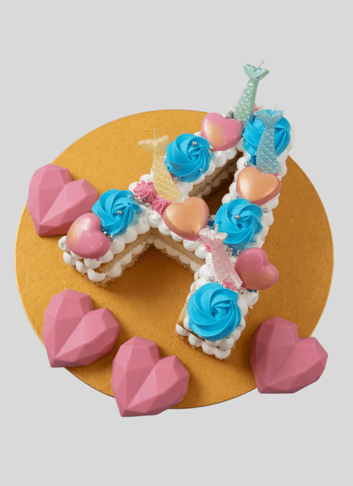 Exquisite A Alphabet Cake