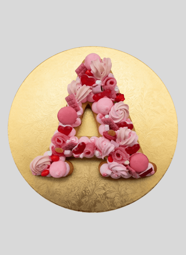 Fascinating A Alphabet Cake