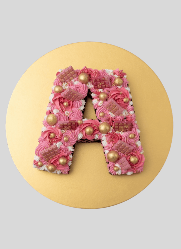 Fine A Alphabet Cake