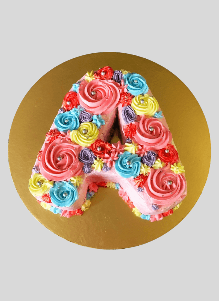 Gorgeous A Alphabet Cake
