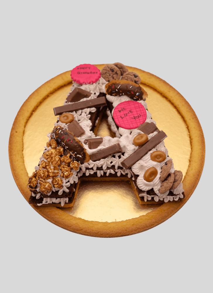 Mesmeric A Alphabet Cake