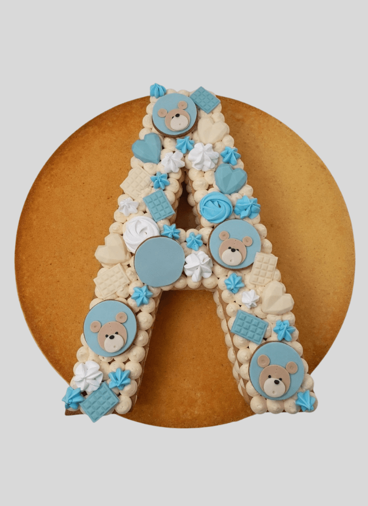 Refined A Alphabet Cake