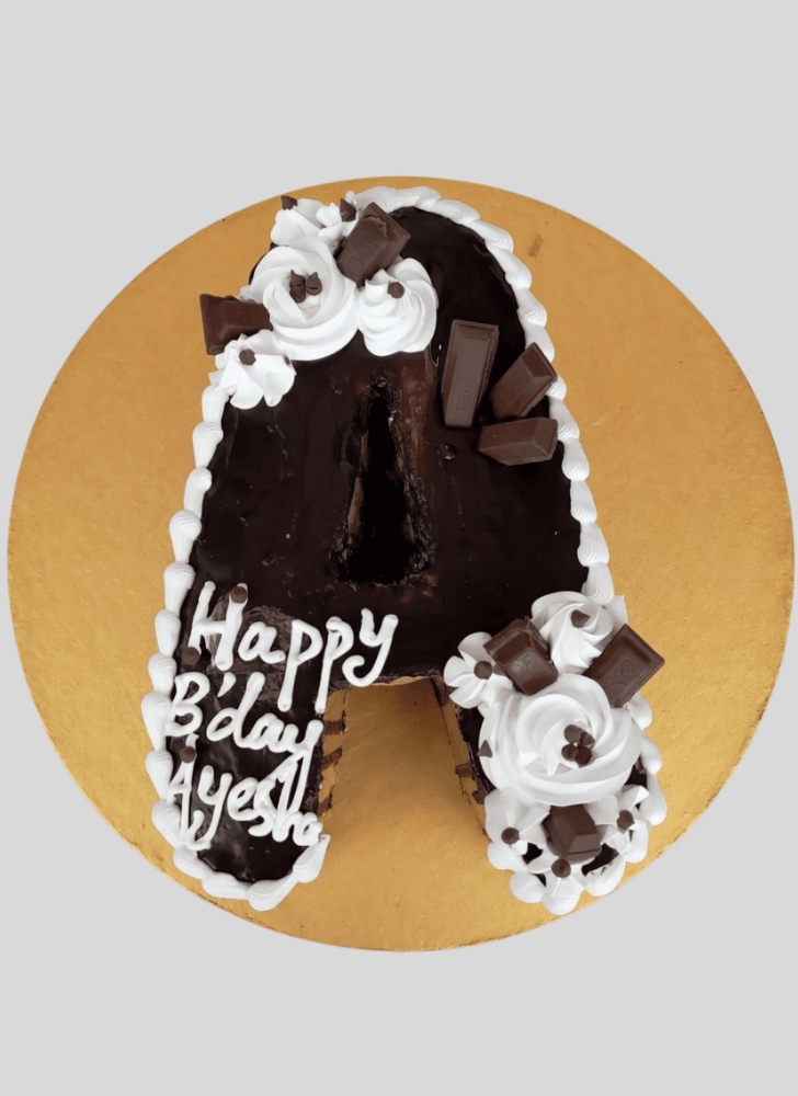 Shapely A Alphabet Cake