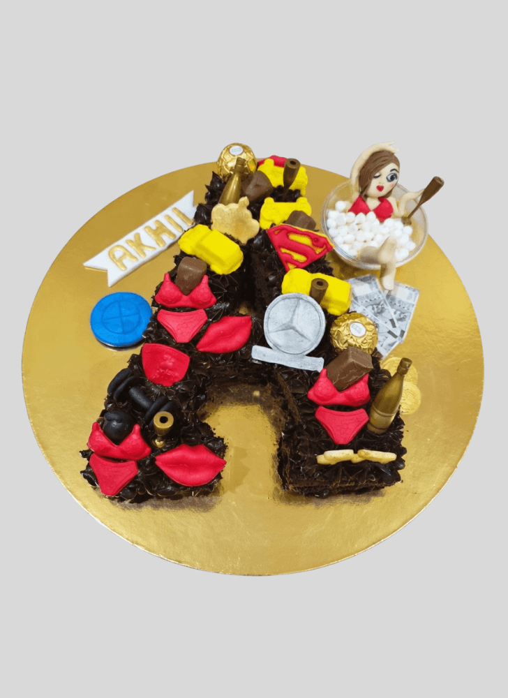 Slightly A Alphabet Cake