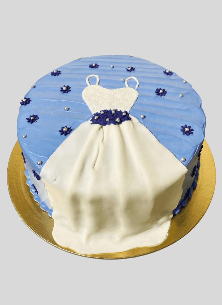 Alluring Frock Cake