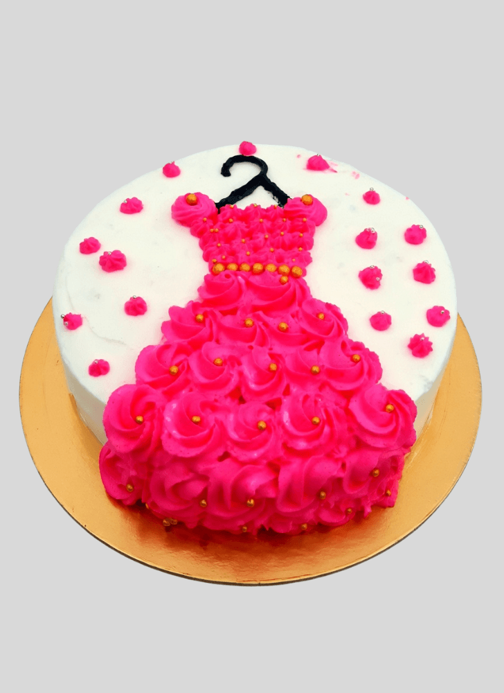 Inviting Frock Cake