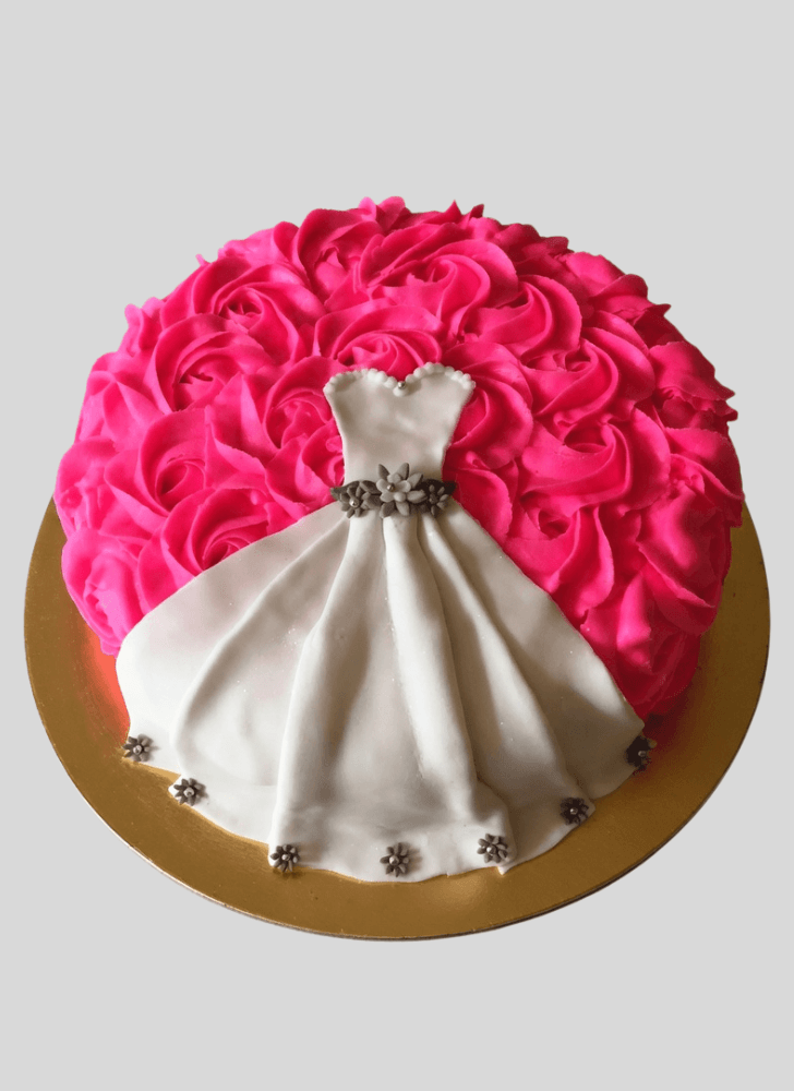 Lovely Frock Cake Design
